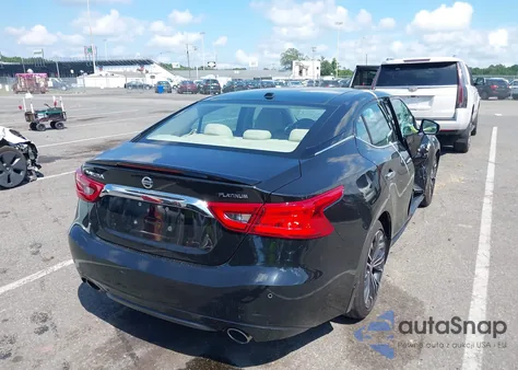 2017 Nissan Maxima 3.5 Platinum из США, поврежденный, VIN 1N4AA6AP0HC411897